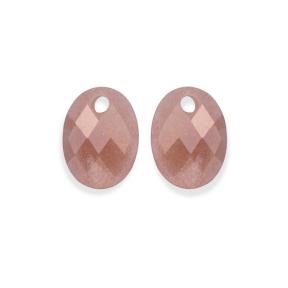 sparkling jewels Sunstone Medium Oval eardrops EAGEM58-MO