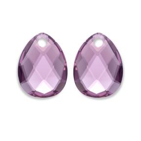 sparkling jewels Aubergine Quartz Afterglow eardrops EAGEM59