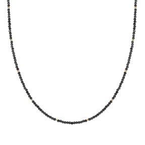 sparkling jewels Essential Beaded Necklace 2MM Onyx NLK04G-G07