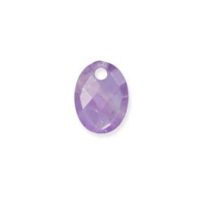 sparkling jewels Medium Oval Amethyst hanger PENGEM05-MO