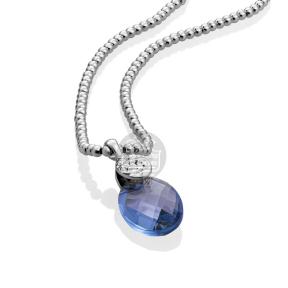 sparkling jewels Medium Oval editions Aquamarine quartz hanger pengem56-MO