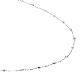 sparkling jewels ketting faceted ball chain silver SN-SBS-070