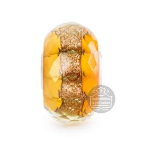 Trollbeads Gouden Spoor glas kraal TGLBE-30146