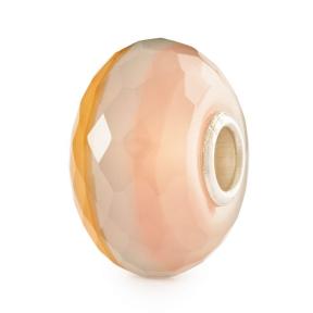 Trollbeads Roze Watersteen glas kraal TGLBE-30156