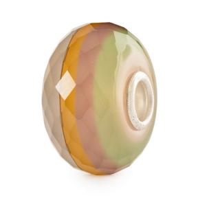 Trollbeads Hazelnoot Watersteen glas kraal TGLBE-30158