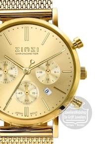 Zinzi Chrono Horloge Goud ZIW1510
