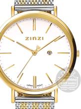 zinzi retro horloge bicolor ziw407mb met witte wijzerplaat
