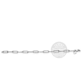 zinzi zia2286 armband paperclip schakel zilver