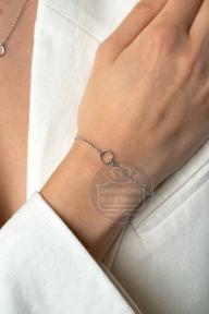 Zinzi ZIA2523 Zilver armband met cirkel