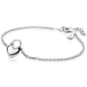 zinzi ZIA2673 armband hangslot hart zilver