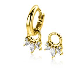 zinzi creoolhangers ZICH2633 zirconia wit