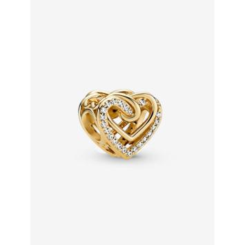 Pandora bedel Silver Goldplated Sprankelend Verstrengelde harten 769270C01