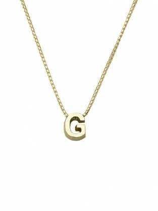 gouden initials letter G collier Joy de la Luz Yi-G