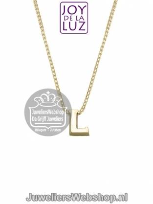 Joy de la Luz Yi-L gouden initials ketting met letter hanger L