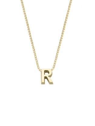 gouden initials letter R collier Joy de la Luz Yi-R