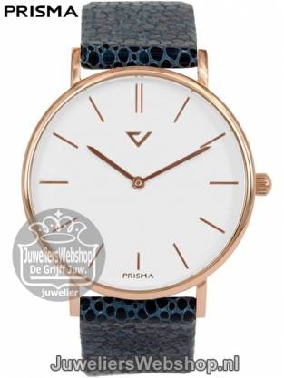 Prisma horloge 100%NL blauw unisex speciale editie
