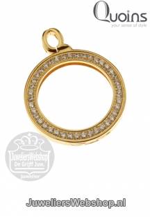 Quoins Hanger QHO-16-G 25mm Small Goud Swarovski