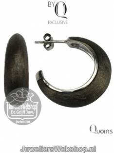 Quoins Oorbellen ZEM-01-ED Exclusive Creolen Zilver