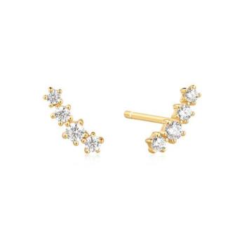 Ania Haie Gold Sparkle Climber Ear Studs E056-02G