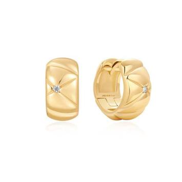 Ania Haie Gold Kiss Hoops E057-05G