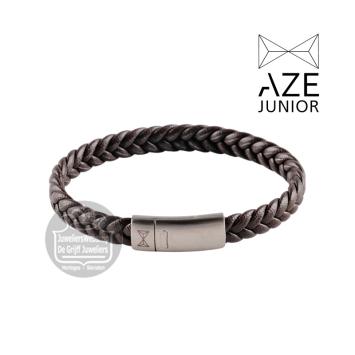 ze Junior AJ-BL403-B-165 Iron Single Flat String Brown armband 16,5cm