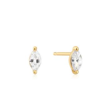 Ania Haie Marquise Solitair Ear Studs E059-02G