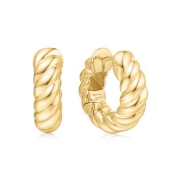 Ania Haie Bold Texture Hoop earrings E063-07G