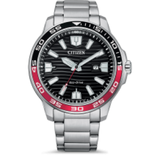 citizen eco drive sport horloge AW1527-86E Zwart
