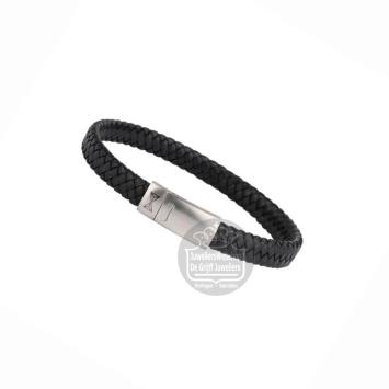 Aze Jewels Single Narrow String Black Armband AZ-BL010-D-210