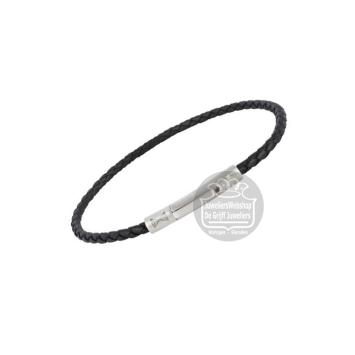 Aze Jewels Iron Slim String Black Armband AZ-BL026-A-195