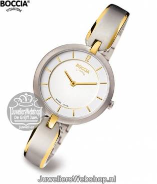 boccia 3164-03 titanium horloge dames bicolor