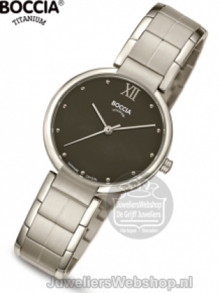 boccia 3313-01 dames horloge titanium
