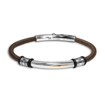 Borsari Armband Audace Acciaio Staal met goud BRAUD07B