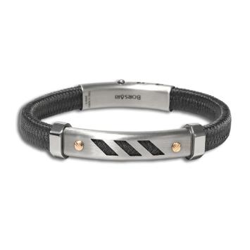 Borsari Armband Nautico Staal met goud brnautico01