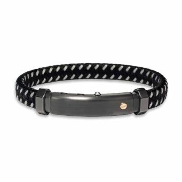 Borsari Armband Racing Staal met goud brrac01b