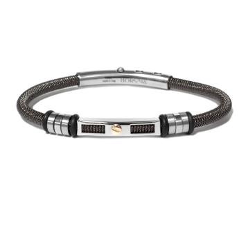 Borsari Armband Audace Acciaio Staal met goud brstau04nl