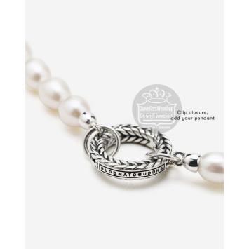buddha to buddha necklace 032 barbara xs pearl silver