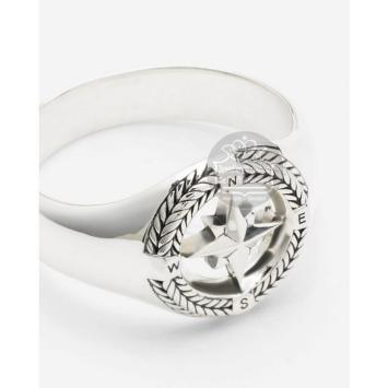 Buddha to Buddha Compass Signet 057 ring