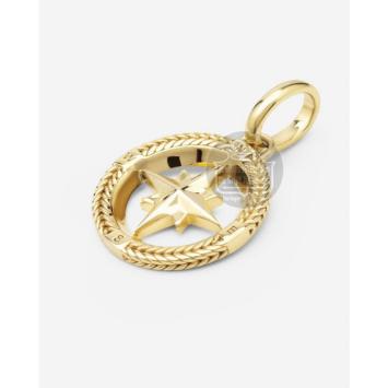 Buddha to Buddha Barbara Mini Compass Hanger verguld 059GV