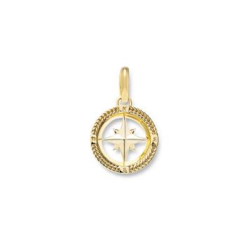 Buddha to Buddha Barbara Mini Compass Hanger verguld 059GV