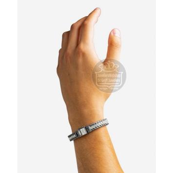 Buddha to Buddha Julius Black Rhodium Duotone Silver armband 192BRSDU