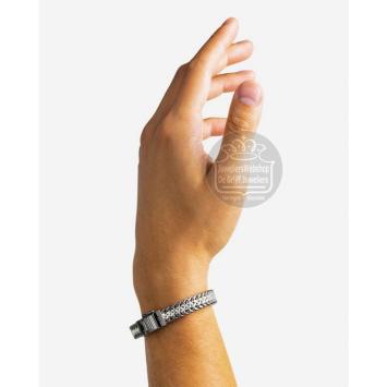 Buddha to Buddha Julius Black Rhodium Duotone Silver armband 192BRSDU
