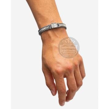 Buddha to Buddha Julius Black Rhodium Duotone Silver armband 192BRSDU
