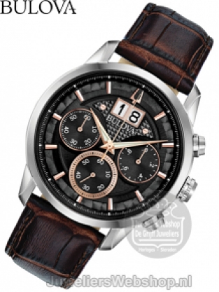 Bulova Sutton Classic 96B311 Horloge Zwart