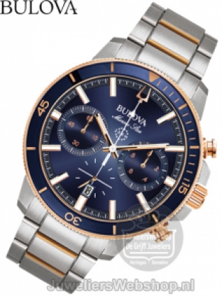 Bulova Marine Star 98B301 Horloge Blauw