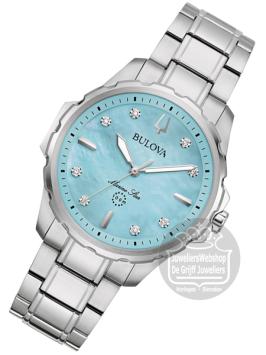 Bulova Marine Star 96P248 Horloge met Diamant