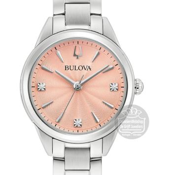 Bulova Sutton Classic 96P254 Horloge met Diamant