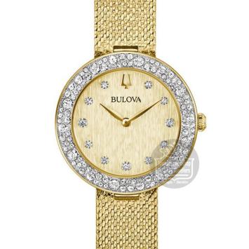 Bulova Classic Champagne Crystal 98L321 Horloge