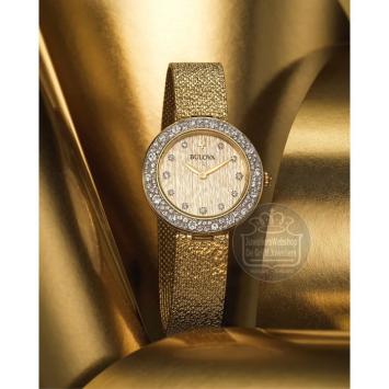 Bulova Classic Champagne Crystal 98L321 Horloge