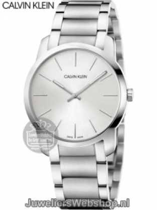 Calvin Klein City Midsize K2G22146 horloge staal zilver